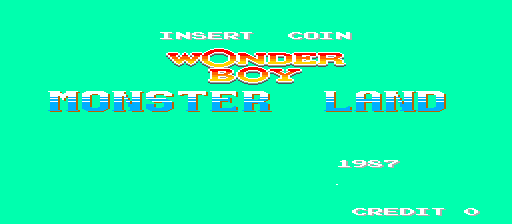 Wonder Boy in Monster Land (English bootleg) Title Screen